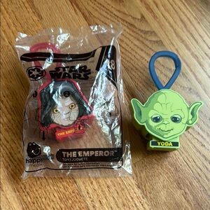 2 Pack McDonalds Happy Meal Toys Collectibles Star Wars Yoda and The Emperor